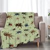 Spider Blanket Soft Cozy Spider Throw Blanket Super Warm Fuzzy Fluffy Spider Lightweight Fleece Flannel Gifts Blankets for Kids Adults 50"X40"