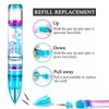 Alinwu Liquid Motion Bubbler Set Sensory Toys for Kids and Adults - Colorful Liquid Motion Timer Pens Fidget Toys，for Stress and Anxiety Relief Office Desk Novelty Toys