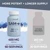 LongLifeNutri SAM-e 400mg – 120 Vegetarian Capsules, Methylated S-Adenosylmethionine for Joint Mobility & Flexibility, 2-Month Supply, No Fillers, GMP Certified, Made in USA