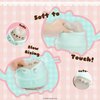 Hamee Pusheen in Robe Slow Rising Cute Jumbo Squishy Toy (Scented) [Birthday Present, Party Favors, Gift Basket Filler, Stress Relief] for Children and Adults for Him for Her Office Desk Accessory
