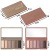 SUSIKEKI 2PCS 6 Colors Mini Naked Eyeshadow Palette Makeup Set Neutral Nude Eye Shadow Pink & Brown Matte Shimmer Make Up Pallet with Mirror Highly Pigmented Travel Size Gift Kit