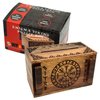 Enigma Viking Secret Puzzle Box - Money and Gift Card holder in a Wood IQ Trick lock with hidden Compartments Brainteaser