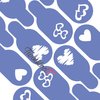 Twinkled T Nail Vinyls - Manicure Nail Art Stickers, Self-Adhesive Nail Tips Guides for DIY Decoration Stencil Tools (1 Sheet) (Hearts Variety)