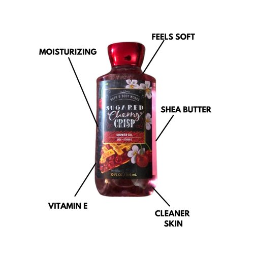 Bath and Body Works Sugared Cherry Crisp Shower Gel 10 fl oz / 295 mL