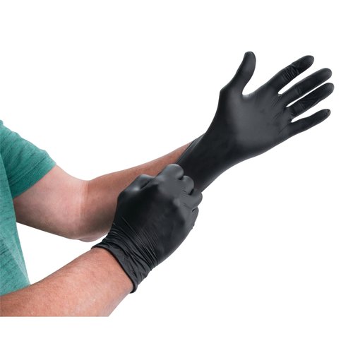 Performance Tool W89011 Medium Black Nitrile Gloves Medium