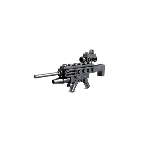 Nueris Building Blocks Gun Sets - 46 PCS Model Guns Collection Toy Building Bricks Sniper Set Shootable - (Black-S)