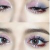 TKDKSFD 9 Color Eye Shadow Palette Purple Smokey Glitter Pearly Acrylic Transparent Eyeshadow Palette Korean Charming Eyes Make Up Palette