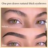 AMY'S DIARY 3pcs Balck Eyebrow Pencil Retractable Definer,Dual-Sided Brow Brush, Fine Tip, Shapes, Defines, Fills Brow Makeup Flapiz Para Cejasills(1#)