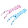 Dental Floss Holders Dental Flosser Built-in Spool Flat Wire Dental Floss Replacement Racks (Pink + Blue)