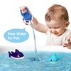 iPlay, iLearn Toddler Boat Bath Toys, Baby Bathtub Shower Toy Set W/ Wind up Swimming Boat, Floating Fish, Kids Bathtime Water Play, Birthday Gift Stocking for 18 Month, 2 3 4 Year Old Boy Girl
