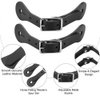 1 Pair Spur Straps, Adult Western style Spurs Leather Belt Genuine Leather Horse Riding Accessories(Black)