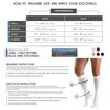 Truform Women's 15-20 mmHg Compression Dress Socks with Cable Pattern, White, Medium (Pack of 2)