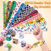 SNLN 98Pcs Monster Truck Party Favors Birthday Supplies for Boys Kids, Bubble Wands Drinking Straws Slap Bracelets Keychains Stickers Goodie Bag Stuffer Monster Truck Themed Birthday Party Supplies