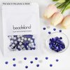 Beadsland 288pcs Flat Back Crystal Rhinestones Round Gems for Nail Art and Craft Glue Fix,Sapphire,SS34,7.1-7.3mm
