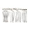Honbay 6PCS Silver Fancy DIY Hair Clips Metal Wire Hair Combs Bridal Wedding Veil Combs (22 teeth)