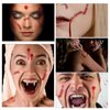 Bezall 10 Sheets Halloween Zombie Makeup Temporary Tattoos, Realistic Fake Scar Bloody Wound Stitch Tattoo Stickers Waterproof for Halloween Party Cosplay
