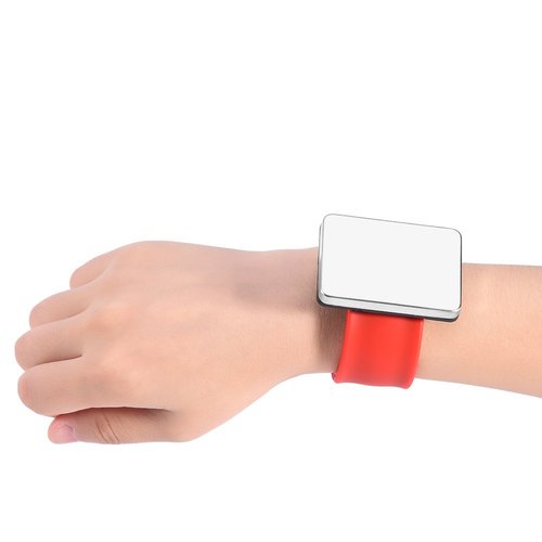 Magnetic Wrist Band, Hairpin Hair Grip Holder Hair Clip Collector Hairdressing Accessory(Red)