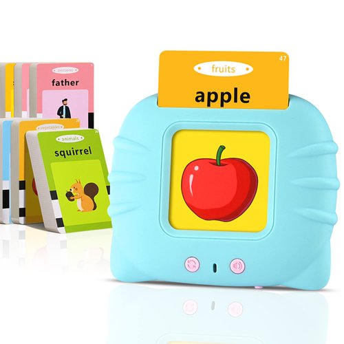 Talking Flash Cards for Toddler 1 2 3 4 Year Old, Toddler Toys Age 2-4, 224 Sight Words Learning Toys, Autism Sensory Toys, Pocket Speech Therapy Toys, Montessori Toys, Gifts for Boys Girls