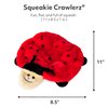 ZippyPaws Squeakie Crawler Plush Dog Toy, Chew Toy with 7 Squeakers and Stuffing, Betsey The Ladybug