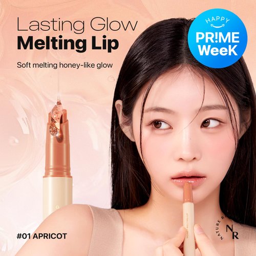 Nature Republic HONEY MELTING LIP (01 APRICOT) K-BEAUTY, Lip Plumper, Tint, Balm, Korean, Lip GlossCute, Glow