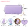 Elonbo Carrying Case Compatible with TaddToy 16 Bit Handheld Game Console for Kids Adults, Classic Retro Video Games Travel Storage Cover Bag, Portable Electronic Game Player Organizer Holder, Purple