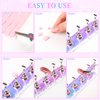 ANGNYA 2 Set Nail Stand, Aurora Nail Holder for Painting Nail Stand for Press on with 96 Pcs Reusable Sticky Putty Nail Display Stand Nail Hand Practice Magnetic Nail Art Tools for Homes and Salons