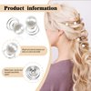 TUUXI 84 Pcs Spiral Hair Pins Hair Pearls Hair Jewelry Hair Twister Screws for Women Bun Wedding Bridal Bridesmaids Prom