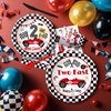 Suhelkit Race Car 2nd Birthday Party Decorations Tableware - Red Two Fast Birthday Decorations Party Supplies, Paper Plate, Cup, Napkin, Fork, Two Fast Two Curious Birthday Decorations Kids | Serve 24