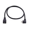 chenyang Micro USB Cable Micro USB 2.0 Male to Female 90 Degree Right Angled Data Extension Cable 0.5M