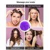 Kissfee Hair Scalp Brush Dandruff Cleaning Brush Shower Scalp Shampoo Brush Scalp Massager, 2 Pack (Purple and Green)