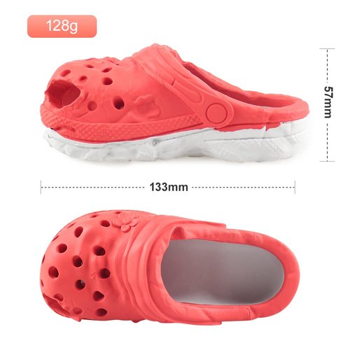 MONDOTOY Dog Chew Toy,Durable Rubber Slipper Toy for Puppy,Dog Tough Toys for Pet Training and Cleaning Teeth,Interactive Puppy Toys Aggressive Chewers Small Meduium Breed