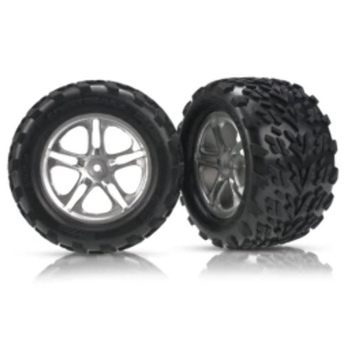 Traxxas 5174A Talon Tires Assembled on 5 Spoke Wheels, Monster Truck, 7-Pack