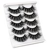 ALICROWN Mink Lashes Faux Wispy Natural Volume Lashes Pack 5D Fluffy Crossed False Eyelashes Full Handmade 5 Pairs Lashes