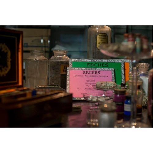 Arches Watercolor Paper Block, Cold Press, 3.9" x 9.8", 140 pound (1795056)