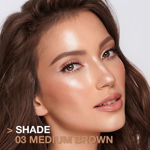 4 Pcs Ultimate Eyebrow Retractable Definer Pencils,Dual-Sided Natural Soft Textured Eyebrow Pencil, for Daily Look Eyebrow Makeup,Brow Brush,Fine Tip-Medium Brown