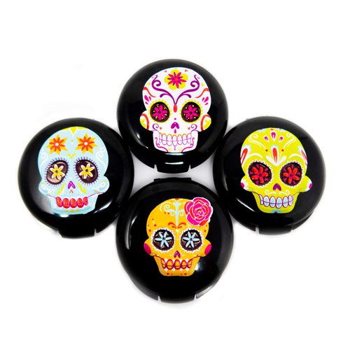 Bloody Mary's Sugar Skull White Heat Pressed Powder (Blue Sugar Skull)