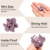 Ivyu Small Claw Hair Clips for Women Girls - 20 Pcs Mini Claw Clips for Thin Hair Tiny Flower Hair Clips Strong Hold Cute Jaw Clip Nonslip Hair Styling Accessories with Box (Mixed)