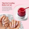 Beetles Gel Polish 6 Pcs Black White Red Gold Silver Glitters Colors Paint Swirl Built Thin Brush in Bottle Soak off Uv Led Lamp Nail Art Liner Gel Polish Set