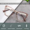 FEISEDY Blue Light Blocking Glasses Computer Glasses Women Men Fashion Cateye Glasses B2914