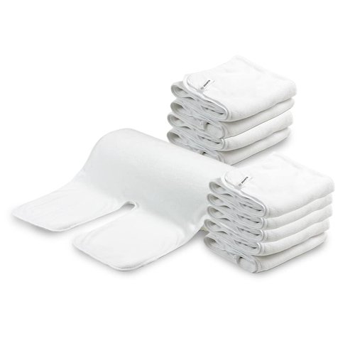 Zemits SkinPerfect Luxury Spa Facial Towel | for Esthetician, Cosmetologist, Massage Therapist | Microfiber Soft | Set of 10 - White