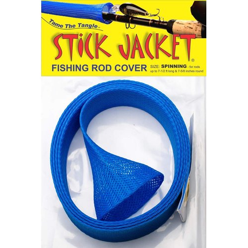 RITE-HITE Orin Briant Stick Jacket Fishing Rod Covers - Spinning Stick Jacket, comes in a variety of colors; keeps your rod safe and tangle free (Blue)