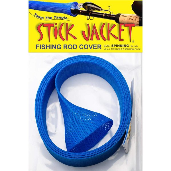 RITE-HITE Orin Briant Stick Jacket Fishing Rod Covers - Spinning Stick Jacket, comes in a variety of colors; keeps your rod safe and tangle free (Blue)