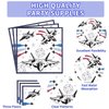 96 PCS Fighter Jet Pilot Birthday Party Decorations 350 GSM Military Jet Party Plates and Napkins Tableware Set Airplane Birthday Party Decorations for Pilot Birthday Aviation Party Supplies Serves 24