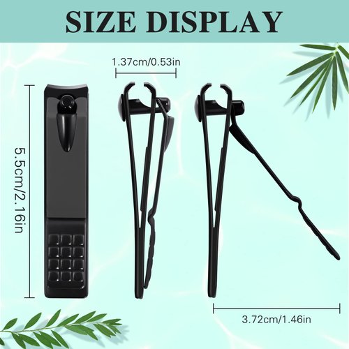 Nail Clippers Set,24 Pack Stainless Steel Nail Clippers Bulk,Black Nail Cutter,Ultra Sharp Sturdy Fingernail Clippers and Toenail Clippers for Women Men(24 Pcs-Black)