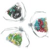 Mudder 50 Pack Organza Gift Bags Wedding Party Favor Bags Jewelry Pouches Wrap, 4 x 4.72 Inches (Silver Grey)