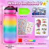 Decorate Your Own Water Bottle Kits for Girls - Kids Water Bottle Birthday Gifts for 4 5 6 7 8-12 Year Old Girl Diy Unicorn Birthday Decorations Arts and Crafts for Kids Ages 6-8 Girls Christmas Gift