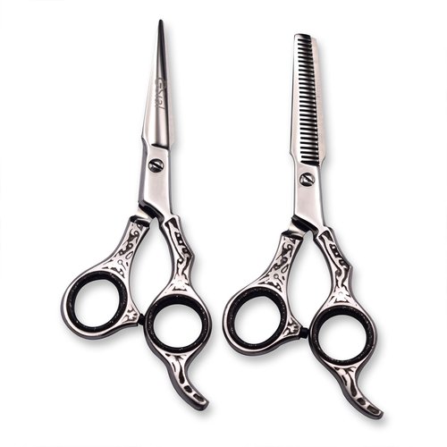 Hair Cutting Scissors Set, Hair Scissors Thinning Shears for Hair Cutting, Professional Barber Scissors Japanese Stainless Steel, Hair Shears for Women Men Adults Kids Salon Home Use