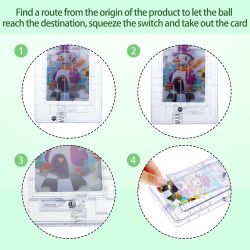 Civaner 10 Pieces Gift Card Puzzle Box Money Maze Gift Holder Plastic Puzzle Card Holder Intellectual Pinball Machine Game Fun Birthday Christmas Party Favors for Teens Adults(Clear)