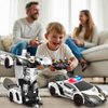 Dolanus Remote Control Car - Transform Police RC Cars, Robot Toys for Ages 5-7, Kids Toys, 4 Year Old Boy Toys, Birthday Gifts for Boys Kids Toddlers, Toys for 3 4 5 6 7 8 10 12 Years Old Boy- Black