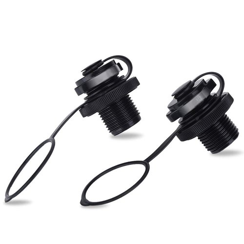 VGEBY Inflatable Boat Air Valve, 2Pcs 0ne-Way Inflation Boat Spiral Air Plugs for Raft Kayak Pool Boat Airbeds Kayak Replacement Parts